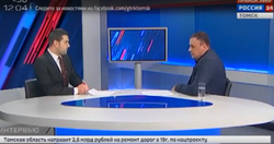Интервью главного врача Олега Попадейкина в прямом эфире телеканала Россия 24
